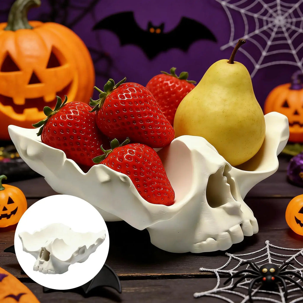 Fruit Plate Skull Shape 3D Printed Serving Plates Platter Tray