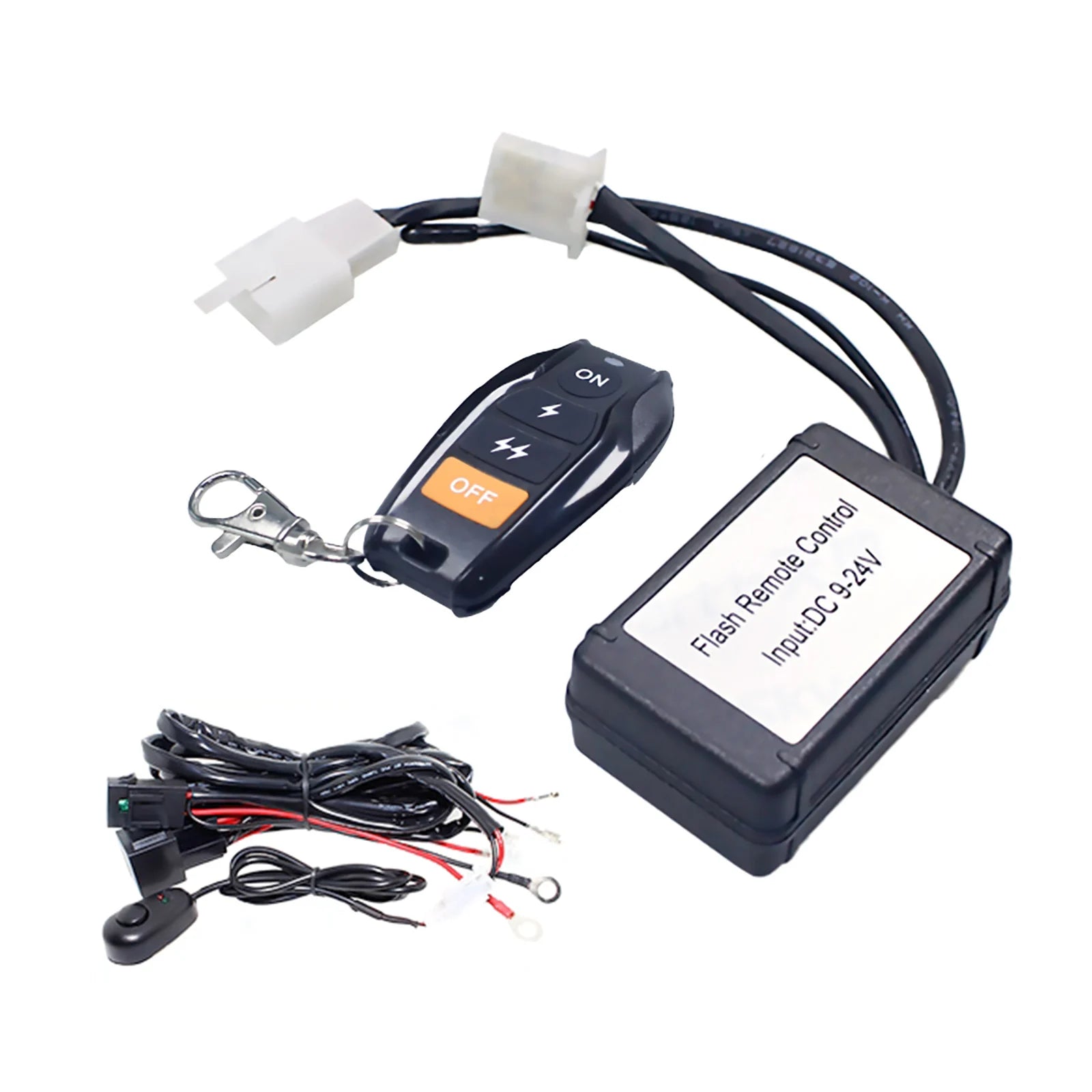 Offroad LED Work Light Bar Wire Cable Wireless Remote Control Switch