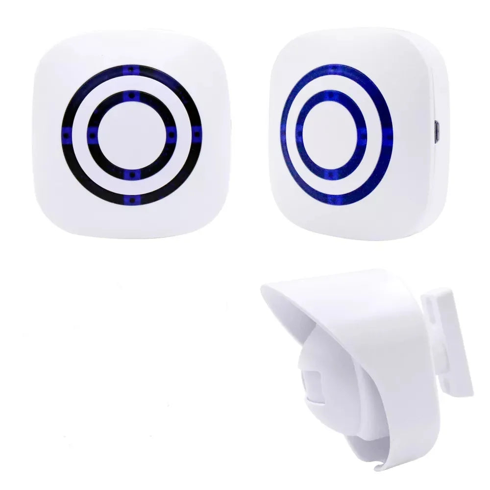Wireless Driveway 328 Ft Long Alarm Weatherproof Outdoor Motion Sensor Detector Security Alert-Protect Outdoor/Indoor Property Zpaxo 1 sensor 2 receivers EU