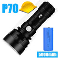 POCKETMAN P70 LED Tactical Flashlight – USB Rechargeable Torch