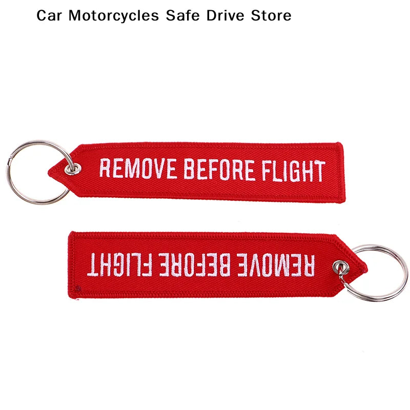 REMOVE BEFORE FLIGHT Keychain Pilot Key Chain Motorcycles Cars Zpaxo