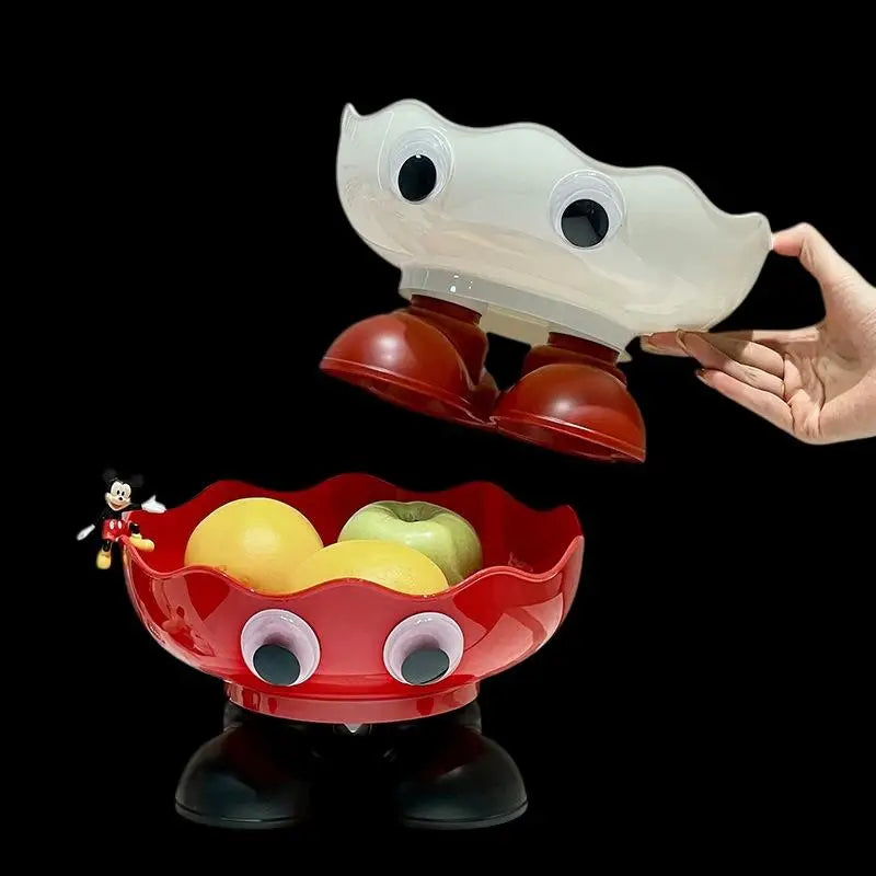 Deluxe Footed Fruit Bowl Home Drainable Glamorous Platter Nuts Candy Zpaxo