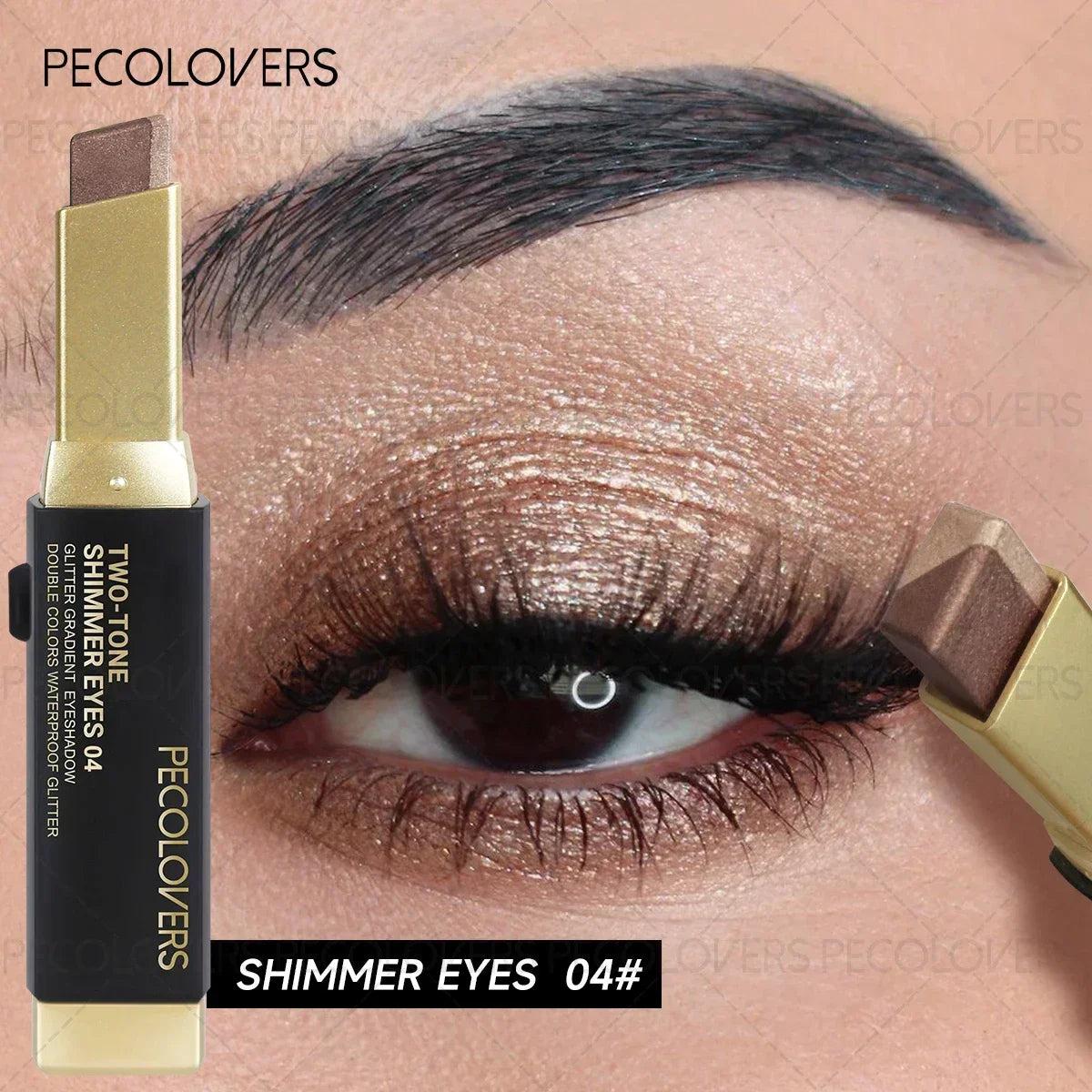 1PC Waterproof Sweatproof Double Color Eyeshadow Stick | Long-Lasting Stainproof Makeup Essential - Perfect Gift Zpaxo 04