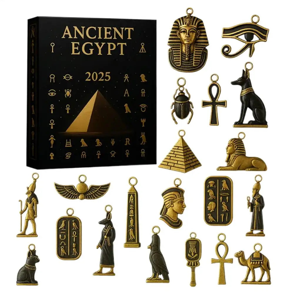 Egyptian Theme Advent Calendar 2025 24 Days 2D Acrylic Christmas