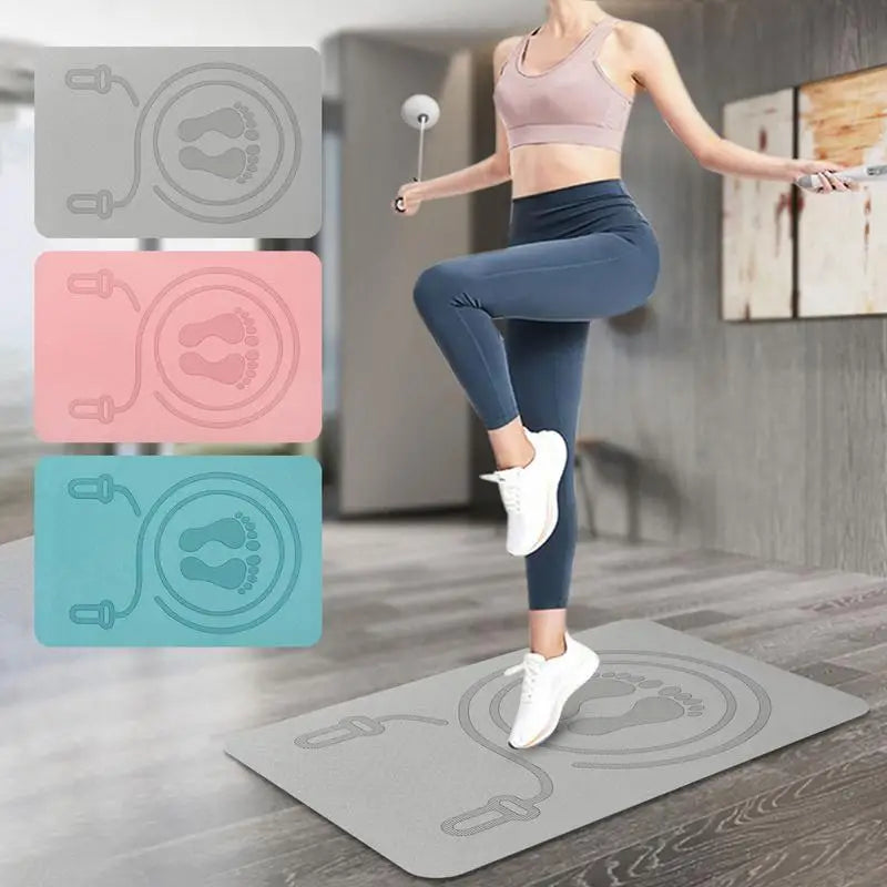 Jump Rope Mat TPE Material Anti Shock Noise Exercise Home Gym Workout
