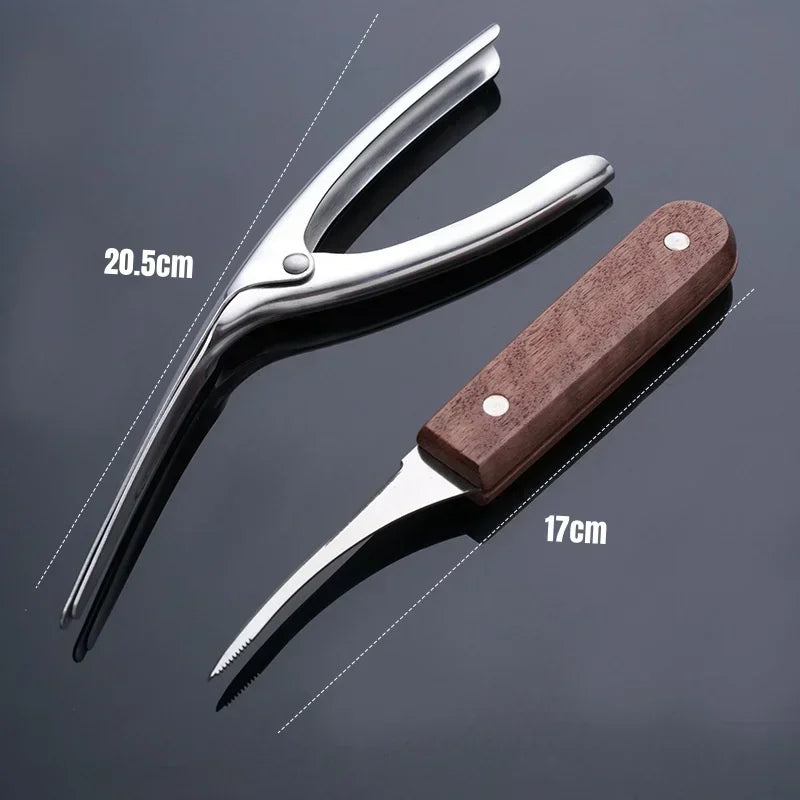 1/2pcs Stainless Steel Shrimp Stripper Shrimp Line Remover Peeler Cleaning Peeling Seafood Tools Kitchen Restaurant Accessories Zpaxo