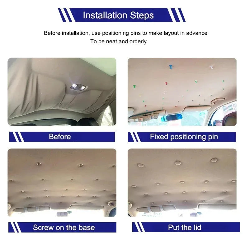 Car Roof Headliner Fixing Buckles Snap Rivets – 10 to 40pcs