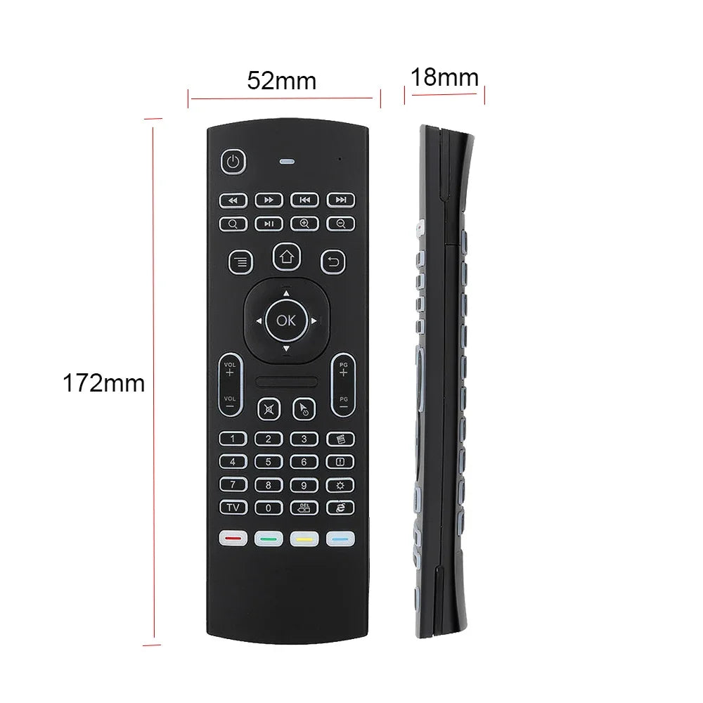 MX3 Backlight Air Mouse Wireless Remote Control Mini Keyboard 2.4Ghz For Android TV Box Motion Sensing PC Gamer Controller Zpaxo