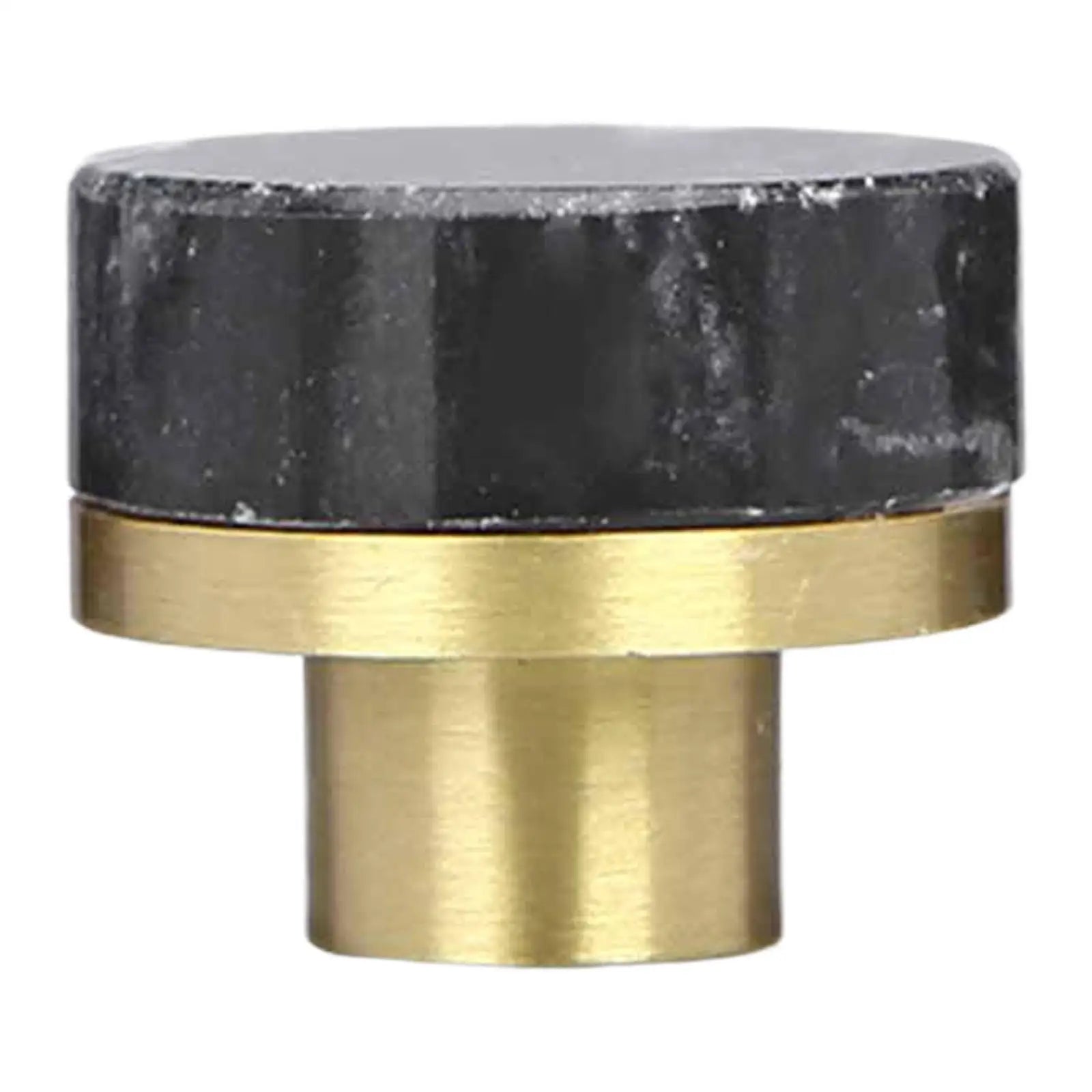 Brass Marble Drawer Pull Furniture Hardware Decorative Small Furniture Knob Elegant Cabinet Knob for Cabinets Bathroom Cupboard Zpaxo Black