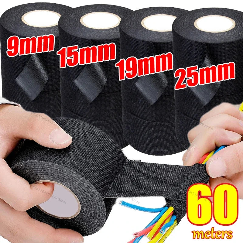 Automotive Cloth Tape Electrical Insulating Fabric Tapes Heat Resistance Thermal Car Tape Waterproof Soundproof Wires Tape Zpaxo