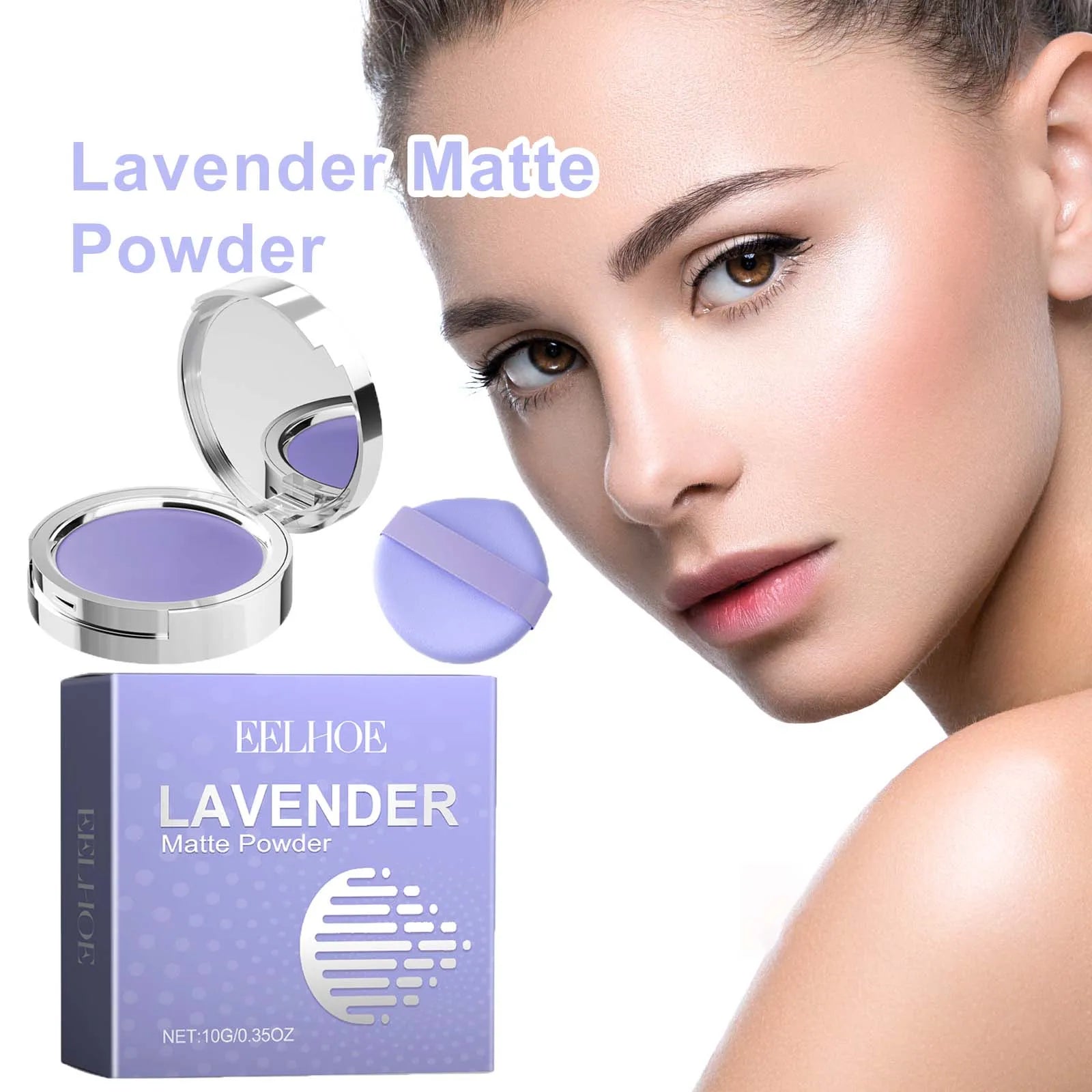 Eelhoe Lavender Matte Setting Powder – Oil Control, Waterproof Matte Setting Powder Zpaxo