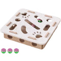 Felt Cat Puzzle Maze – Battery-Free Toy with 3 Bell Balls