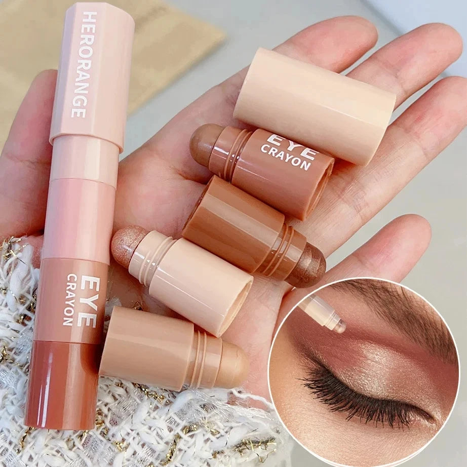 4 5 In1 Pearlescent Eyeshadow Pencil Glitter Silkworm Liner