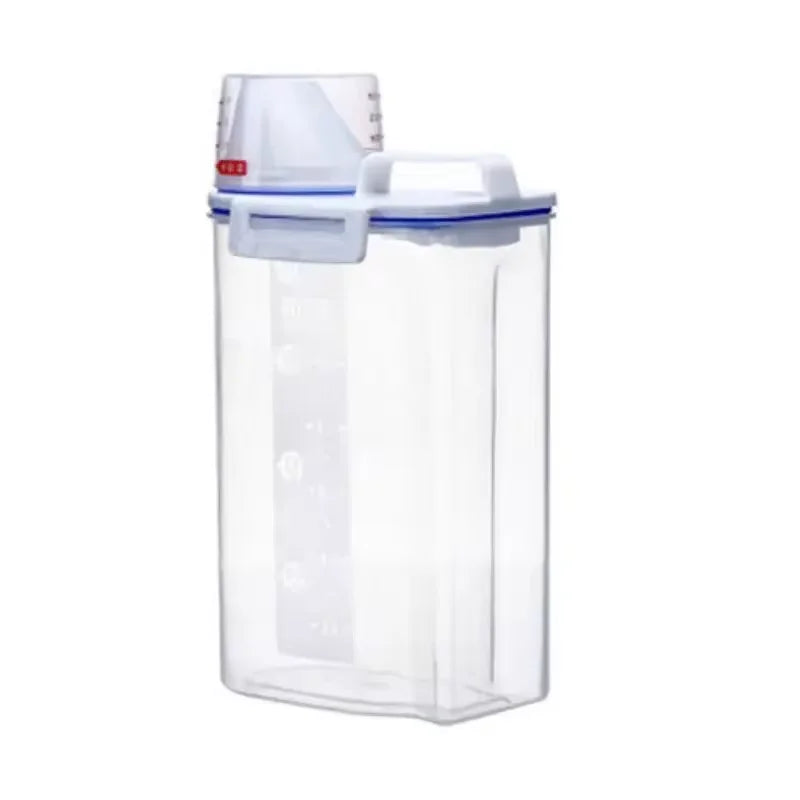 Moisture-proof Grain Jar Rice Jar Grain Storage Box Pet Food Bucket Storage Jar Sealed Bucket Filled Rice Bucket Zpaxo transparent