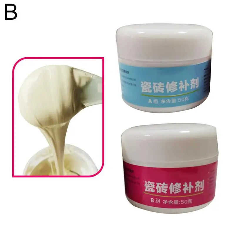 Tile Repair Paste Bathroom Tub Porcelain Repairing Tool Wall Zpaxo Ivory