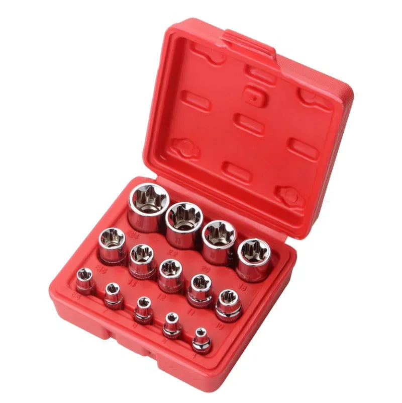 4 5 Female Torx Bit Star-shaped Socket 1 3 8 Drive E4 E24 Car Repair