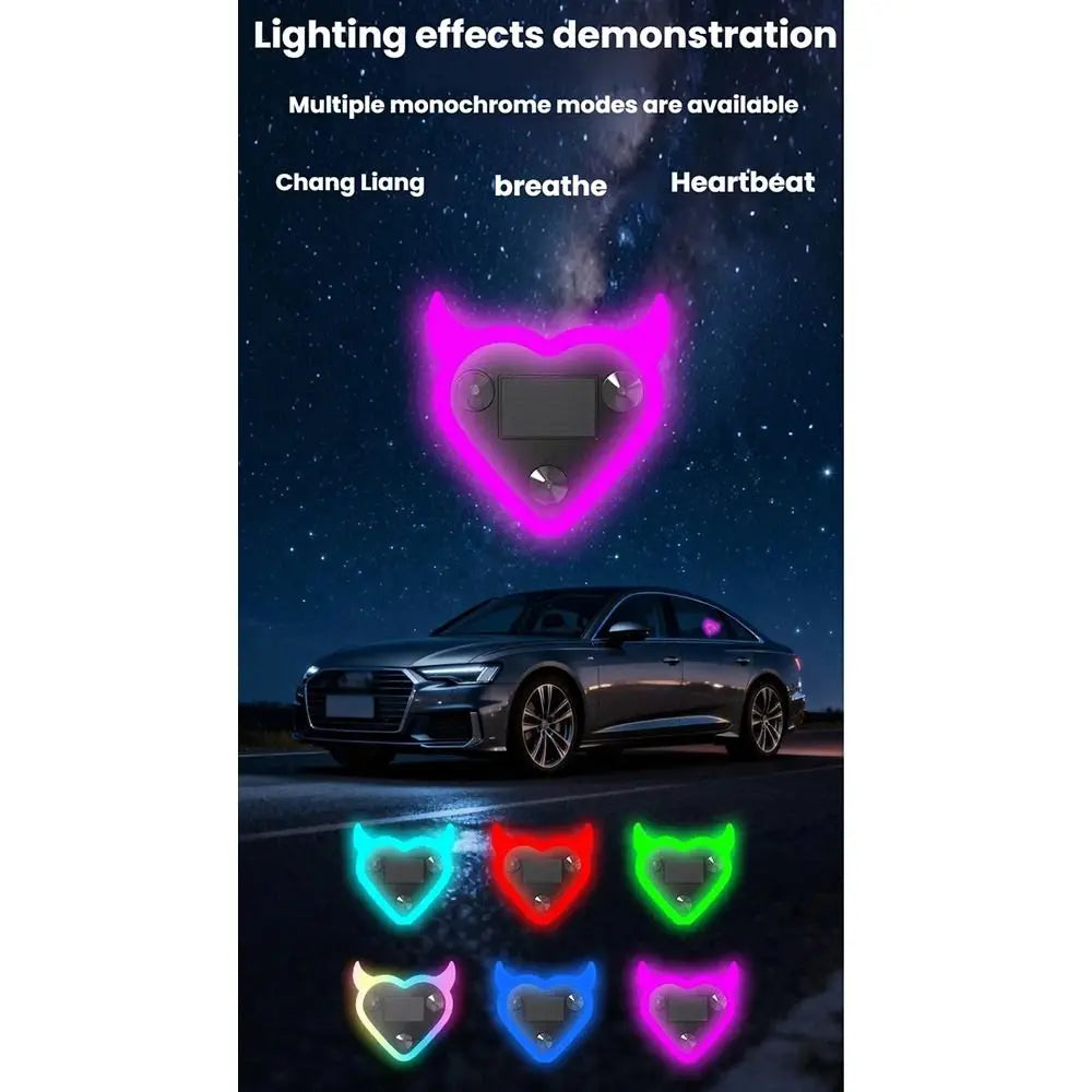 Suction Cup Solar Car Light Wiring Design Vibration Sensing LED Zpaxo