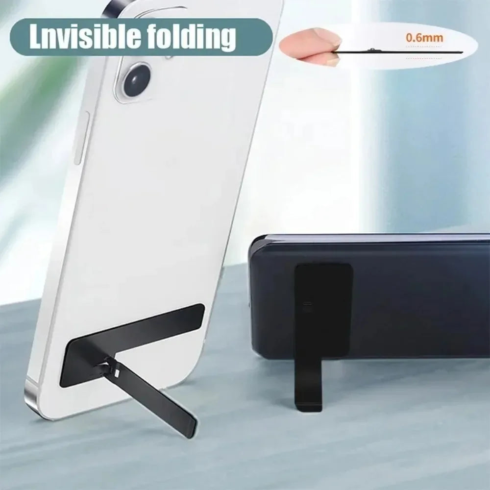 Ultra-Thin Adhesive Phone Stand – Folding Invisible Kickstand Phone Kickstand Zpaxo