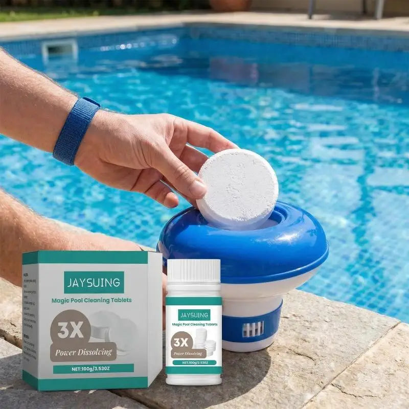 Swimming Pool Floating Chlorine Dispenser Chemical Tablet Holder for Balanced Water Filtration Maintenance Zpaxo