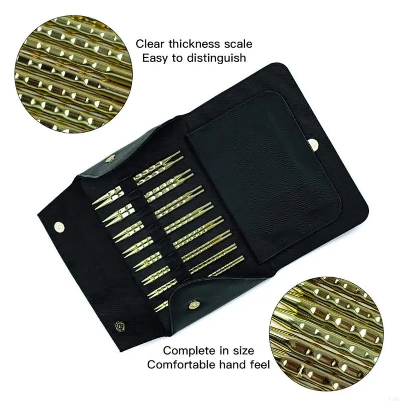 8Pair Stainless Steel Interchangeable Circular Knitting Needle