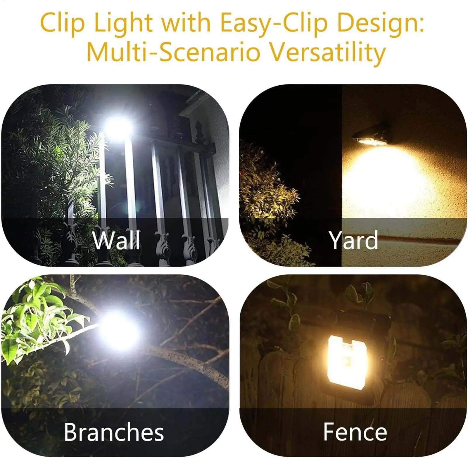 New Upgraded Solar Clip Light Outdoor Courtyard Lamp Camping Garden 3 Lighting Intelligent Sensing Solar Wall Lamp Zpaxo
