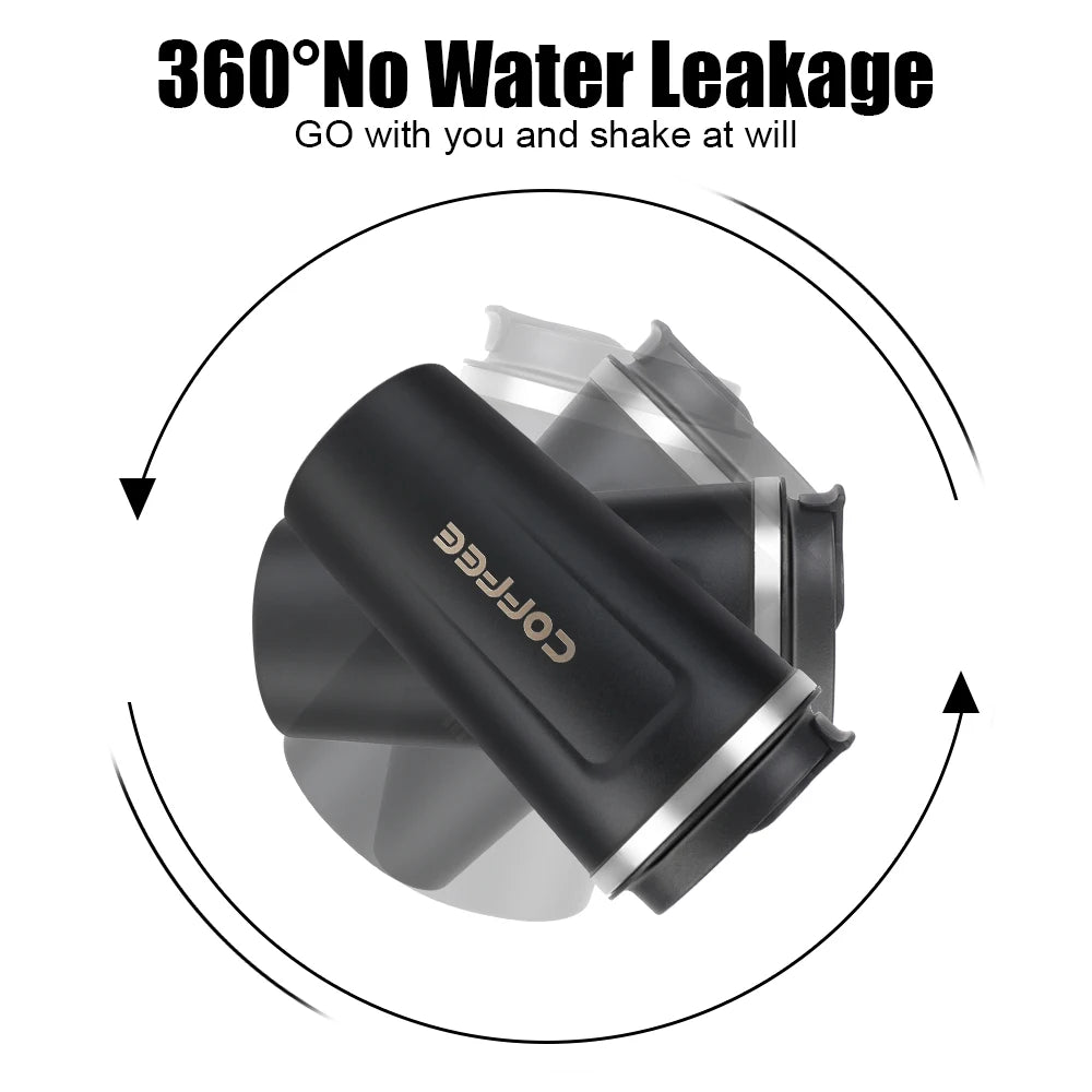 Coffee Mug Temperature Display Leakproof Car Tea Water Thermos Cup