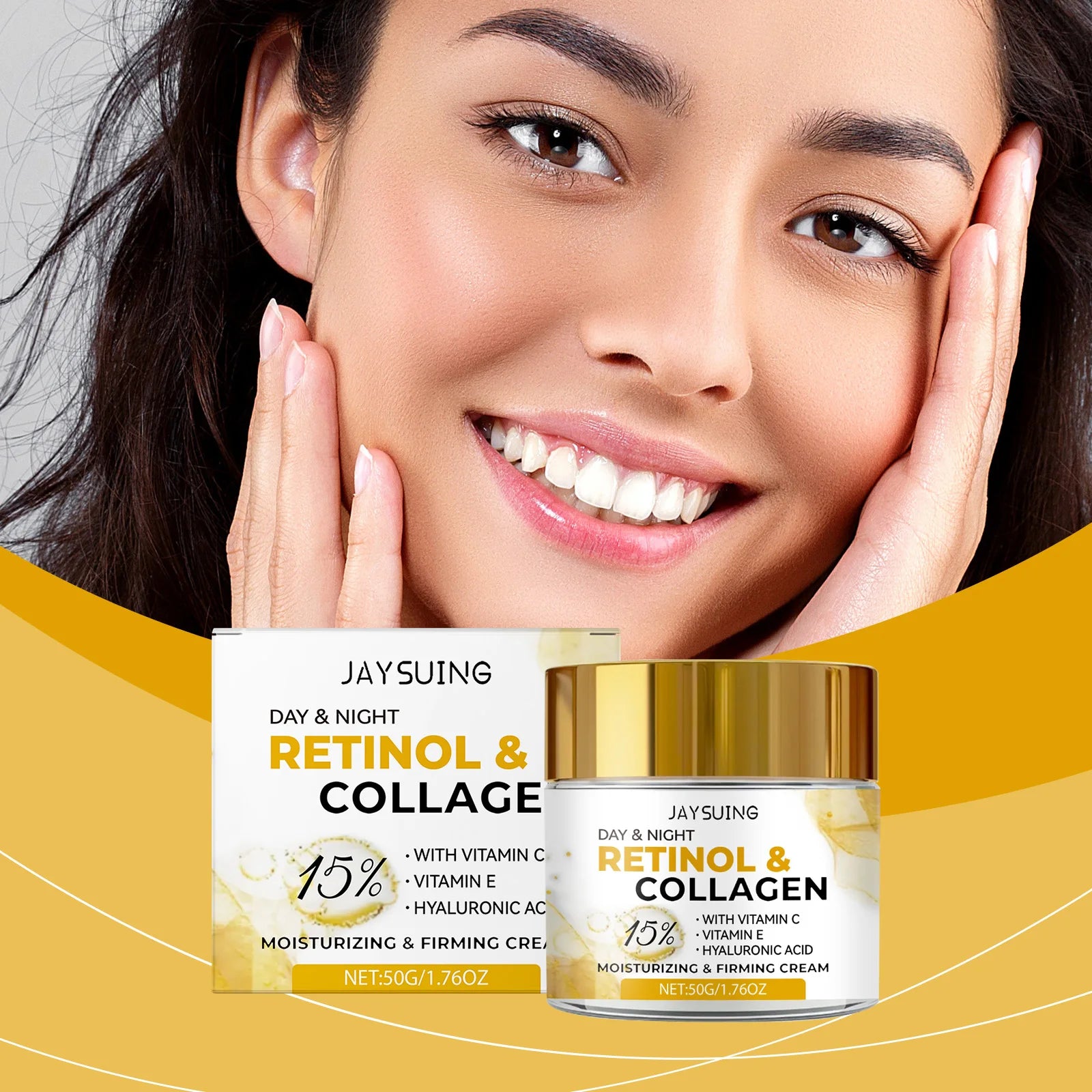 Jaysuing Collagen Facial Cream – Anti-Aging Moisturizer 50g Facial Moisturizer Cream Zpaxo