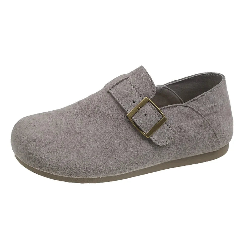 Shoes Woman Flats Slip-on Autumn Dress Retro Slip Moccasin Fall 2025
