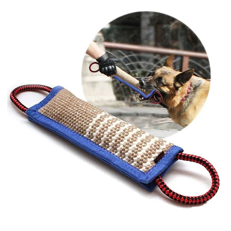 Durable Jute Dog Chew Sticks German Shepherd Training Molar Pick Up