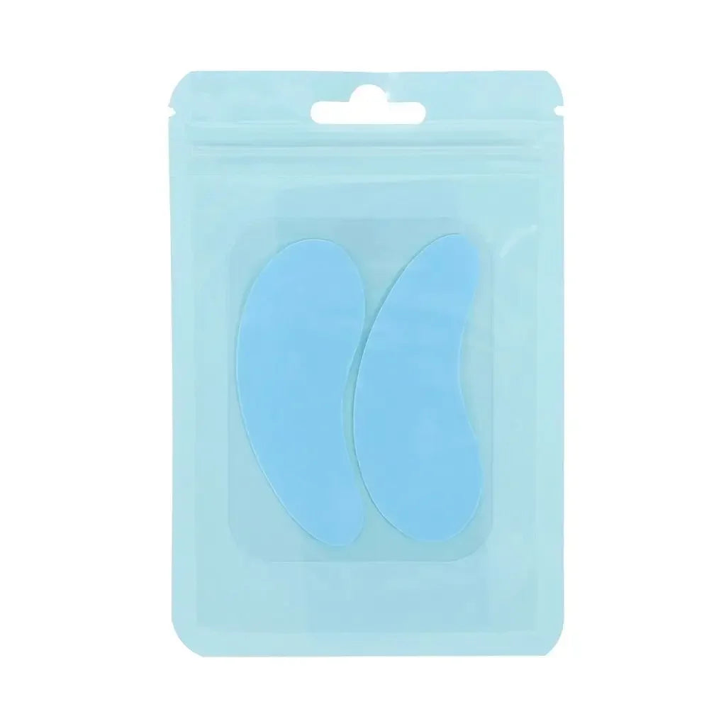 1Pair Reusable Eyelash Perm Silicone Eye Pads Lash Extension Under Eye Patches Sticky Eyelash Extension Patch Makeup Tools Zpaxo N01-1pair
