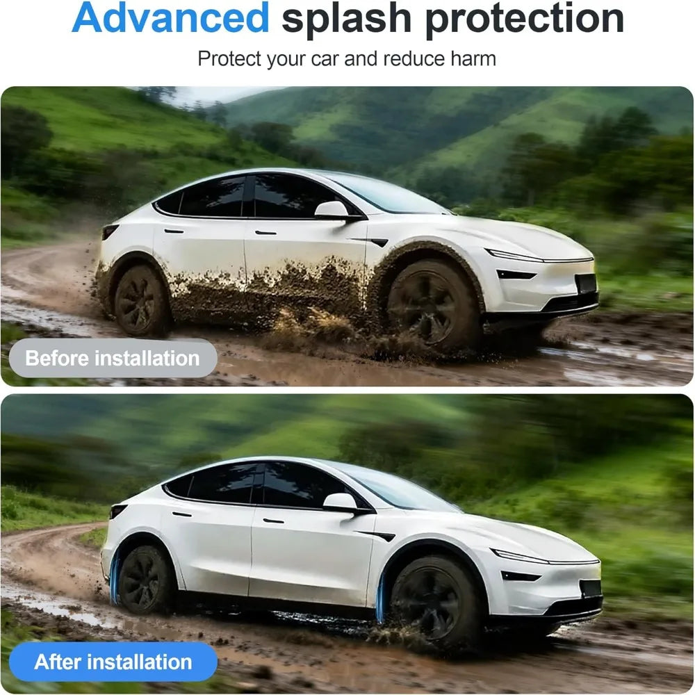 TPE Mud Flaps for Tesla Model Y Juniper 2025 – 4PCS