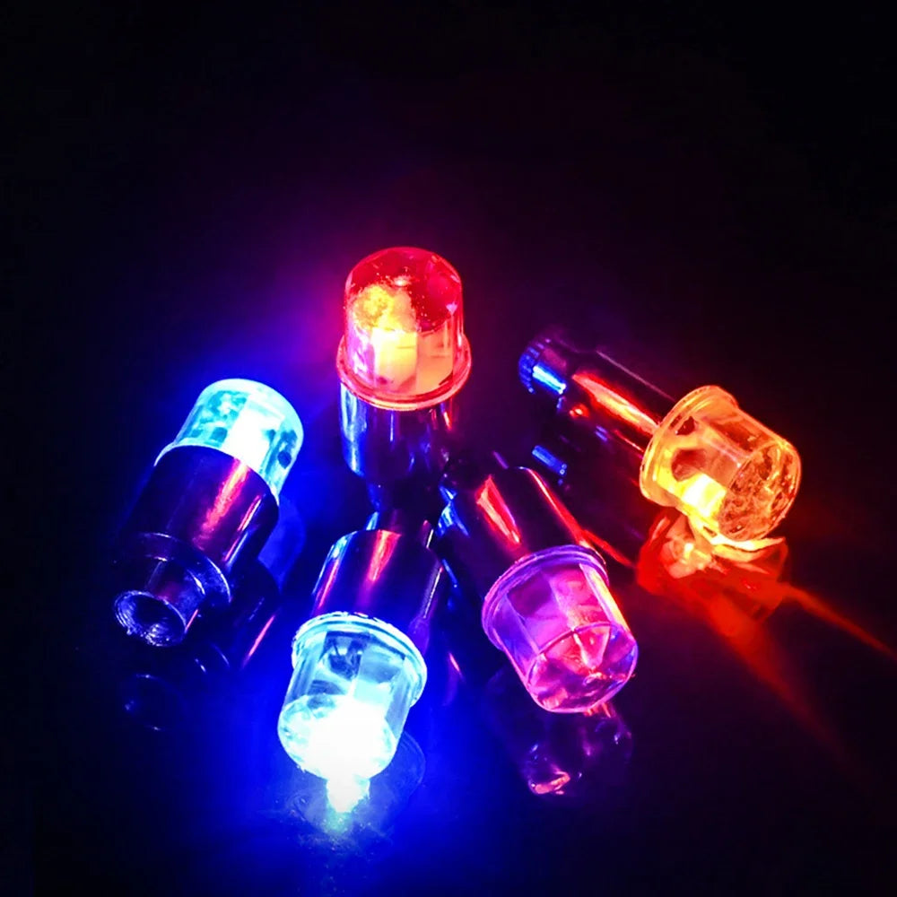 LED Tire Valve Caps – Glowing Wheel Lights for Cars & Bikes