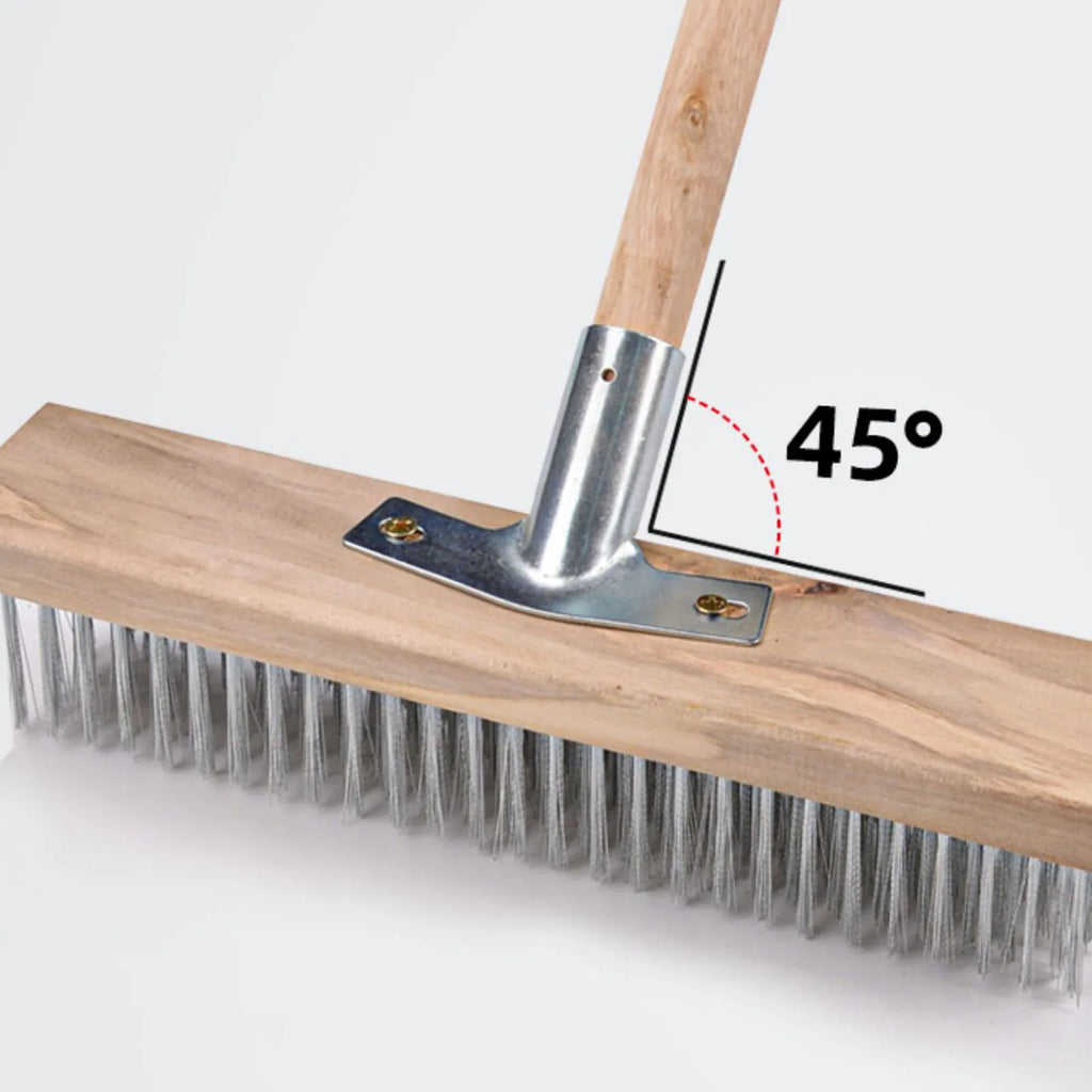 Deck Scrub Brush Heavy Duty Rough Floor Stainless Steel Wire Cleaning