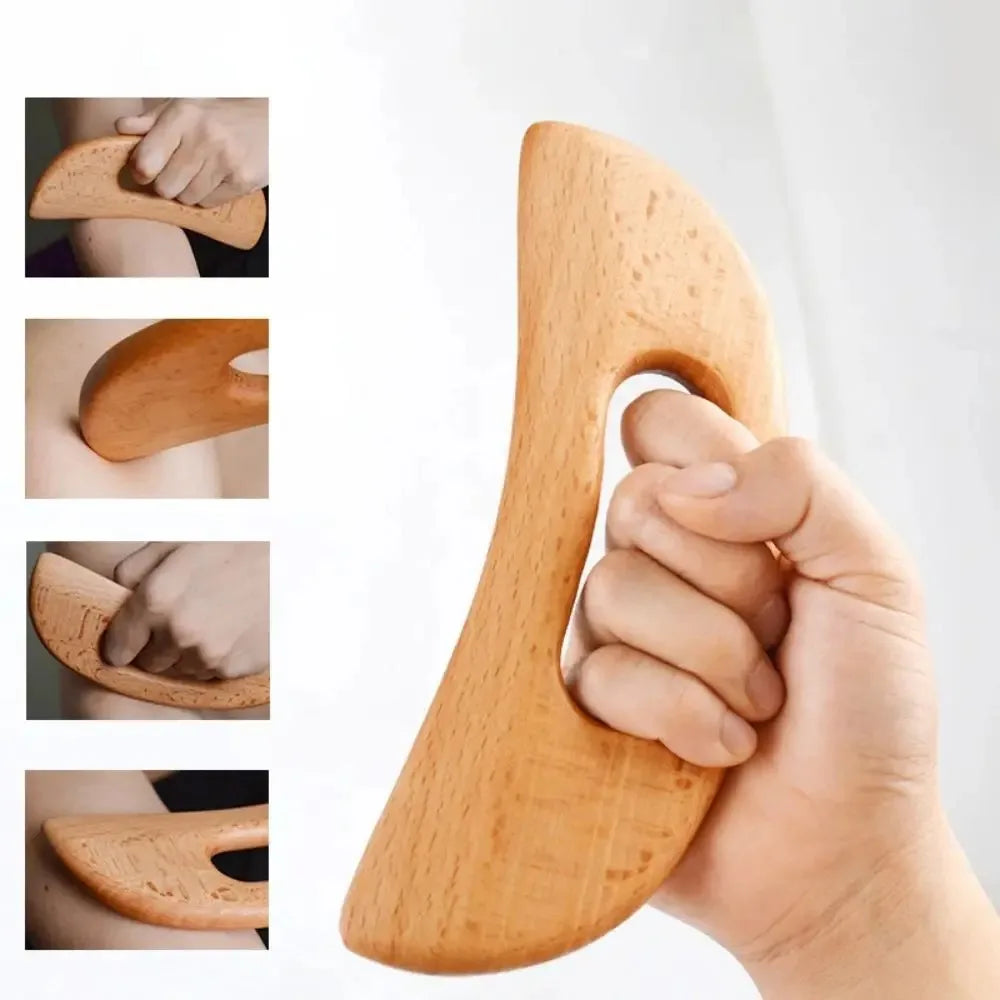 Wood Gua Sha Board Universal Body Scraping Tool Neck Shoulders Waist
