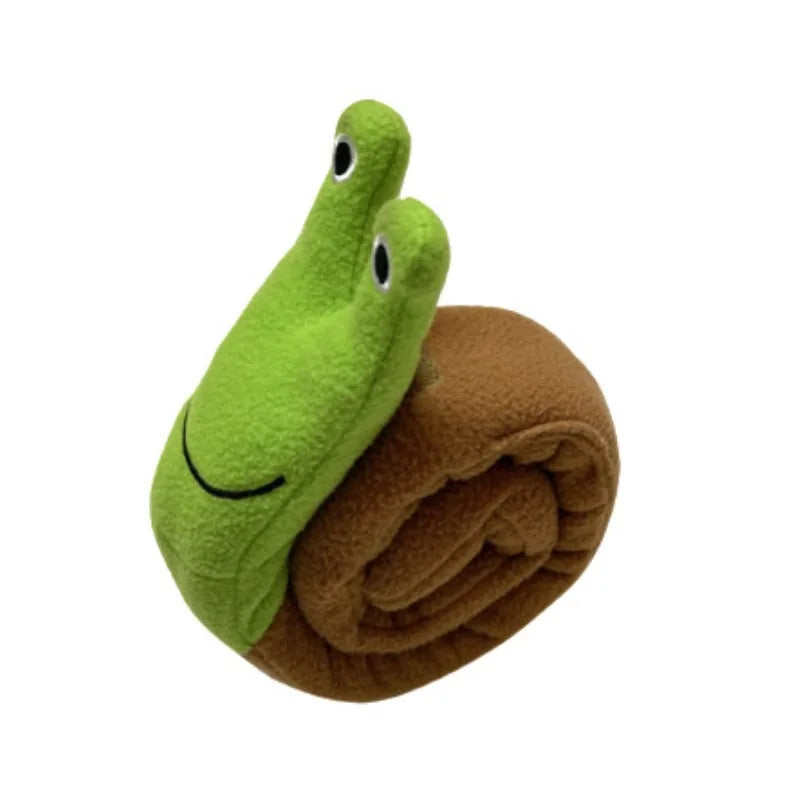 Dog Toys with Sound Pet Plush Toys Snails Puppy Toys Sniffing Hiding Food Fun Plush Material Enhance Your Pets Feelings Zpaxo