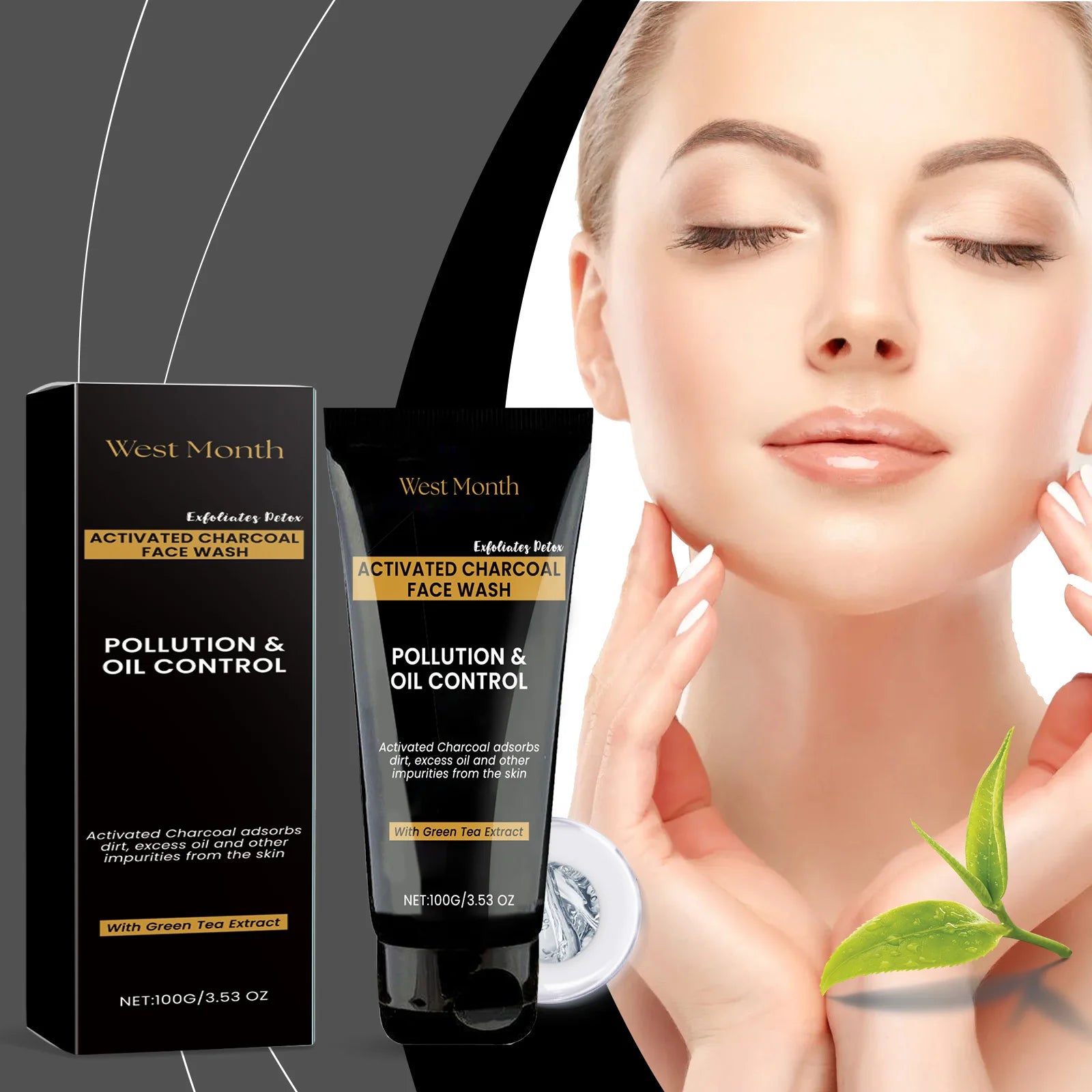 Niacinamide Facial Cleanser Smoothing Cleaning Dirt Oil Control Shrinking Pores Brighten Dullness Moisturizing Facial Wash Cream Zpaxo