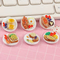 Decorative Mini Dim Sum Platter DIY Miniature Landscape Fairy Gardens Zpaxo onesize