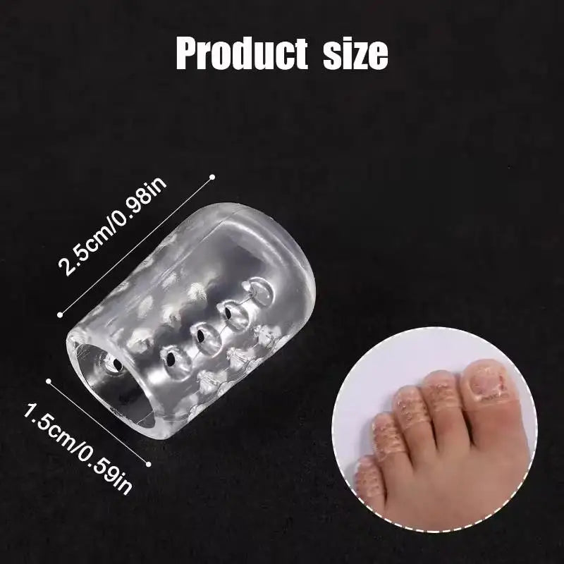 20pcs Transparent Toe Protectors – Elastic Covers Prevent Blisters, for Sensitive Feet & Shoe Comfort Zpaxo