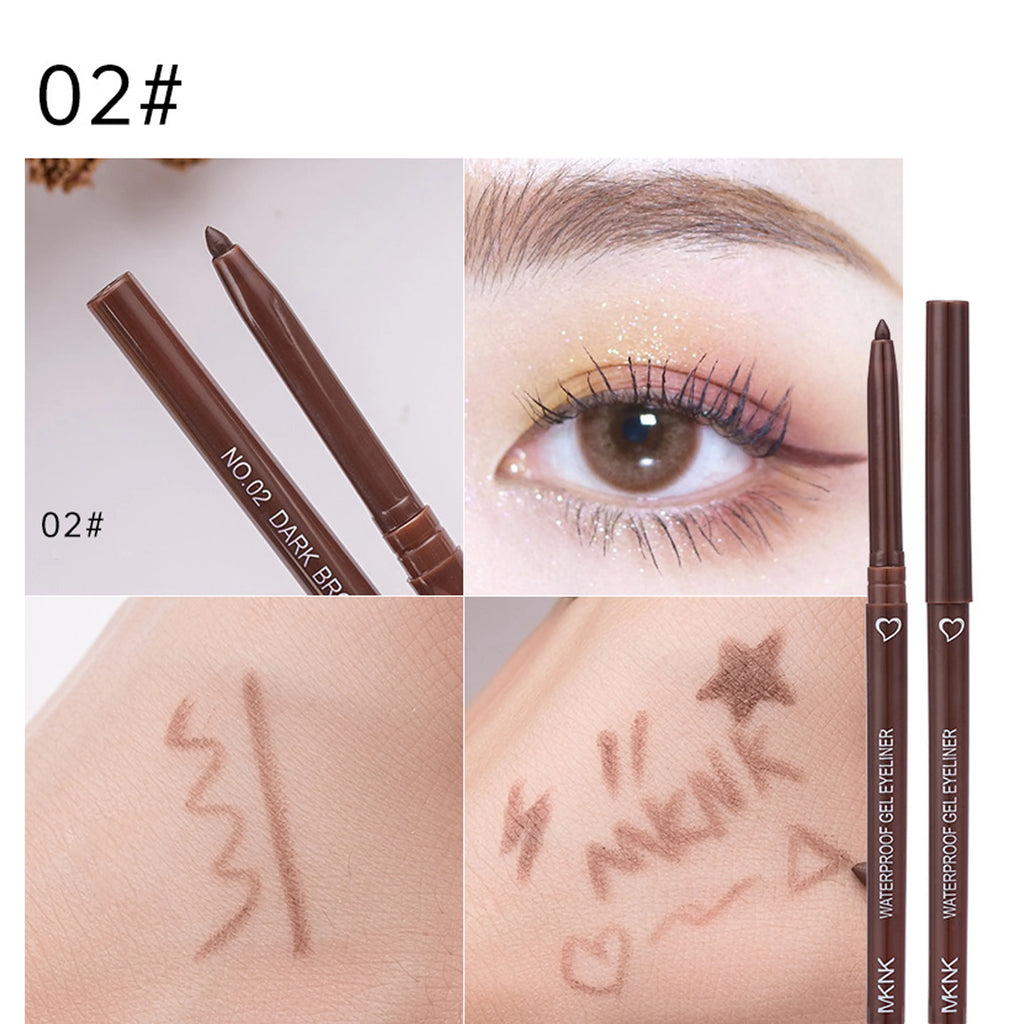 10pcs Black And Brown Ultra Fine Smooth Eyeliner Gel Pen Is Not Easy To Faint Makeup Pen Head Ultra Fine Suitable For Beginners Zpaxo