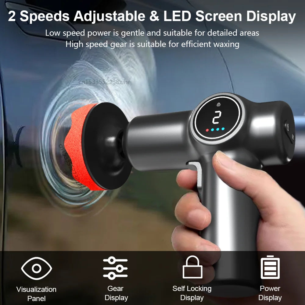 Car Polisher Wireless Handheld Polishing Waxing Machine 4000mAh