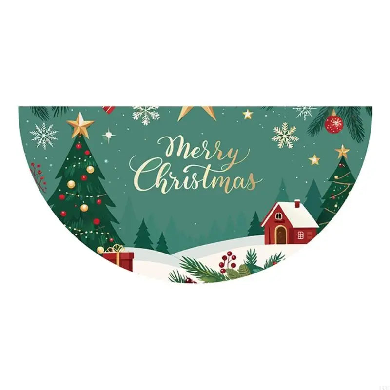 Polyester Christmas Banners Door Hanging Decoration Home Office Party