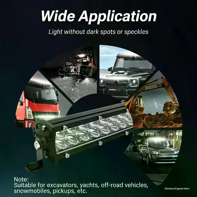 8.5" Slim LED Light Bar 60W 6000lm – IP67 Off-Road Work Light