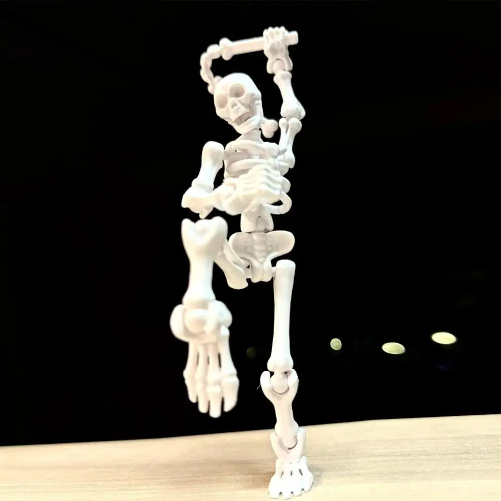 3D DIY Skull Model Assembly Toy – Articulated Mini Skeleton DIY Model Assembly Kit Zpaxo