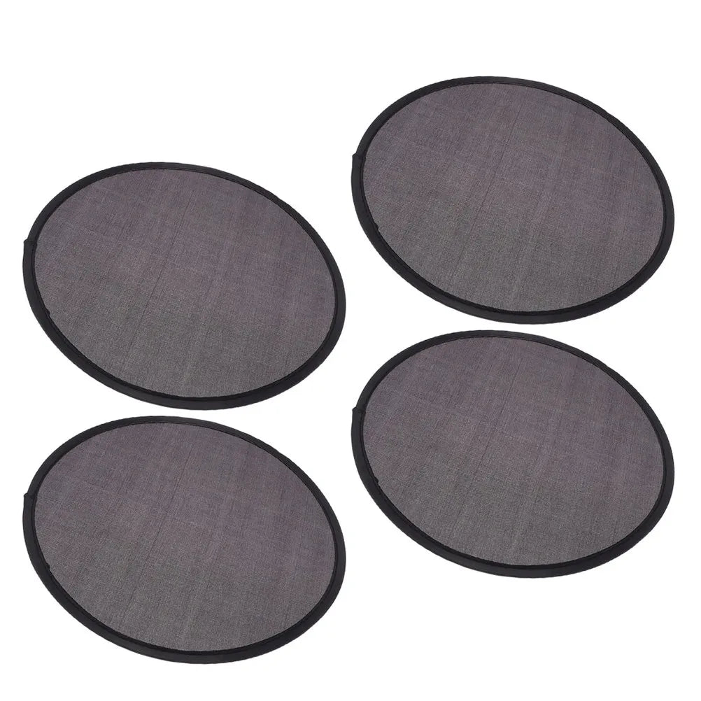 4Pcs Foldable Round Hand Fans Lightweight Portable Instant Cooling for Weddings Festivals Multi-Purpose Use Round Hand Fan Zpaxo