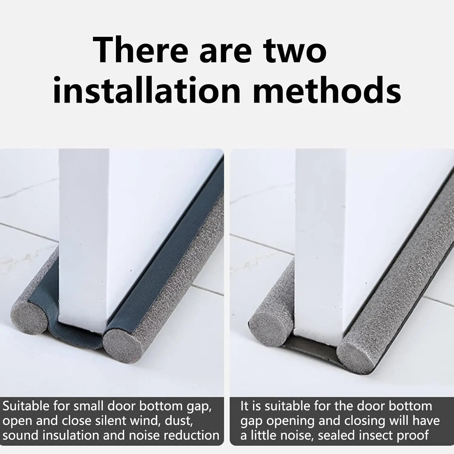 36-Inch Adjustable Door Draft Stopper – Under Door Seal Strip