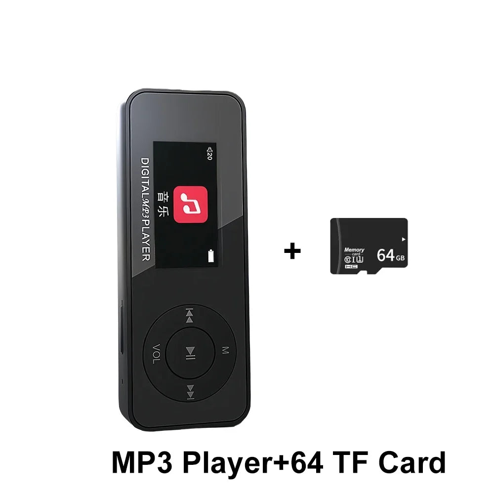 KEBIDUMEI MP3 Player Screen Bluetooth 5 3 Student Walkman Portable Zpaxo MP3 with 64G