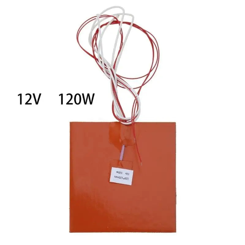 652F 3D Printer Bed Silicone Heated Heating Pad 120x120mm Zpaxo