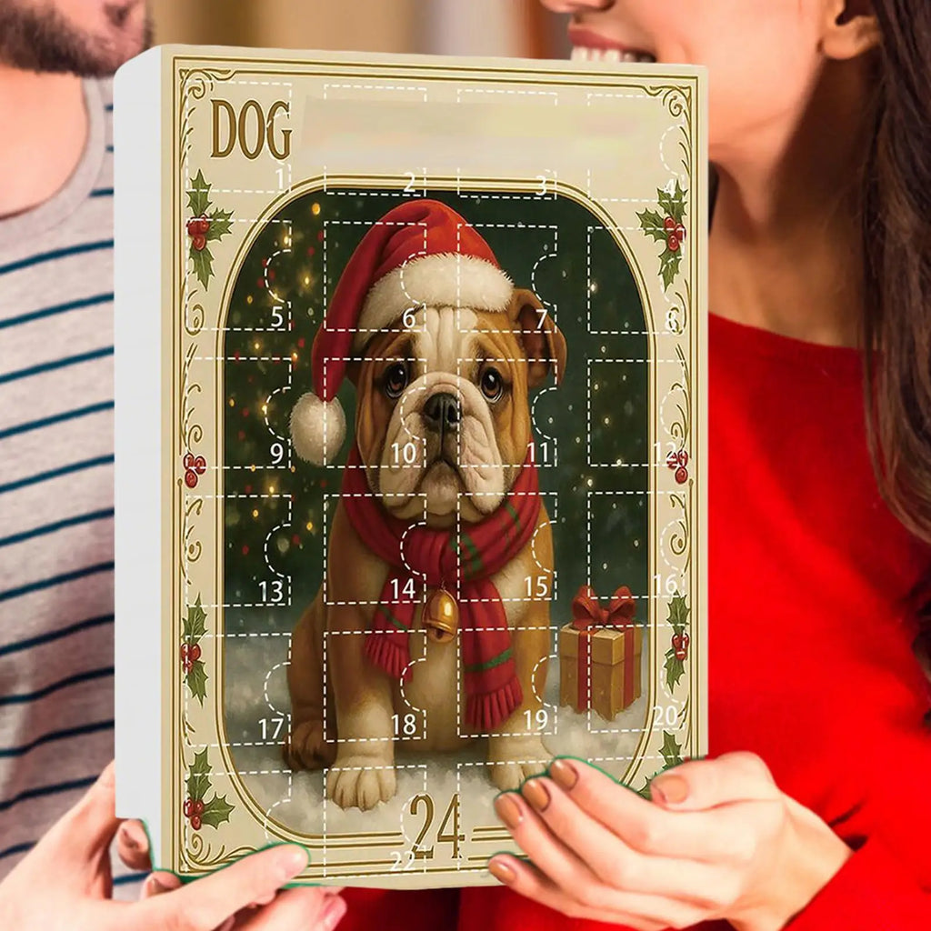 Dog Lover Advent Calendar 24 Day Countdown 2D Acrylic Charm Pendant