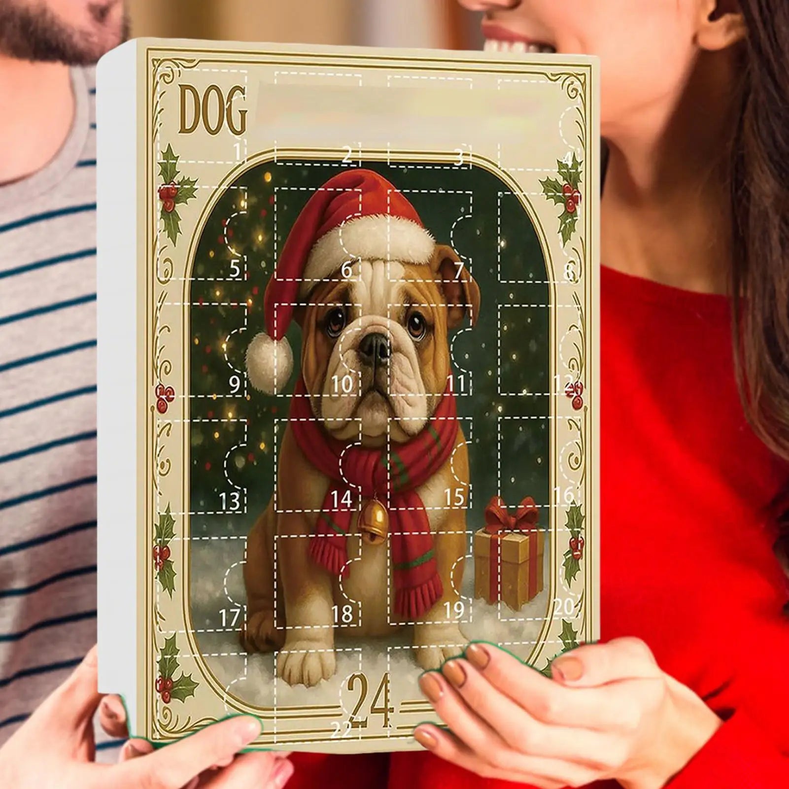 Dog Lover Advent Calendar 24 Day Countdown 2D Acrylic Charm Pendant