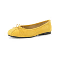 Flat Shoes for Women Spring and Autumn 2025 New Round Toe Ballet Shoes for Women Bow Shallow Mouth Plus Size Women's Shoes Zpaxo yellow 39